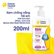 Exp 2.24Kem chống nắng trẻ em Cancer Council Kids SPF 50+ PA ++++ 200ml