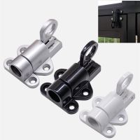 Security door gate latch Aluminum Pull Ring Spring Bounce window Bolt Self-closing Hasp Sliding Lock window door Hardware