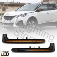 For Peugeot 3008 5008 II MK2 Citroen C5 Aircross 17-21 Led Sequential Side Mirror Blinker Indicator Lamps Turn Signal Lights Bulbs  LEDs HIDs