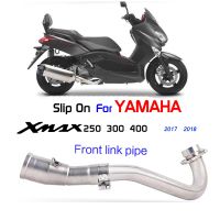 ☎ปรุ่น☼สลิปบนการติดตั้งสำหรับ Yamaha XMAX X-MAX 250 300 400 2017ไป2020ท่อเชื่อมกลางพอดีกับตัวเก็บเสียงท่อไอเสีย Q 51มม. ทั้งหมด