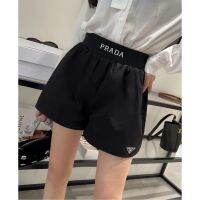 JINU P-RADA 23 new jacquard elastic belt sports shorts classic triangle label decoration loose Leisure Age-reducing all-match