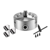 1 Set K11 3 Jaws Manual Self-Centering Reversible Lathe Chuck Self-Centering Chuck for Grinding Milling Drilling Machine