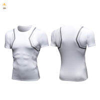 IUM Men High-Elastic Short Sleeve Tops Fitness Running Sports Tight Quick-Drying T-Shirt Tops High-Elastic Short Sleeve Tight Quick-Drying Casual Men Fitness Running Sports