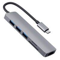 【Be worth】 liaoxian3105992120 6in1 4K Type C เป็น HDMI USB3.0 Micro-SD TF PD Hub Adapter Expansion Dock