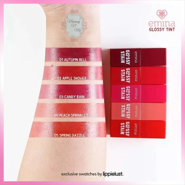 EMINA GLOSSY STAIN 3gr 01 AUTUMN BELL Lazada Indonesia