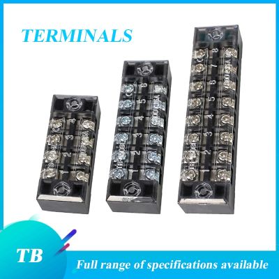 【CW】 1PC series Row Strip Screw Terminal Block Fixed Wiring Board wire connector 45A 600V