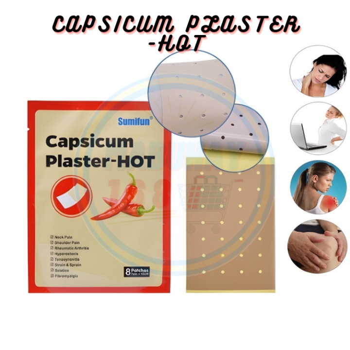 Orthopedic Analgesic Patch 8 Patches/Pack Big Capsicum Plaster for Hot