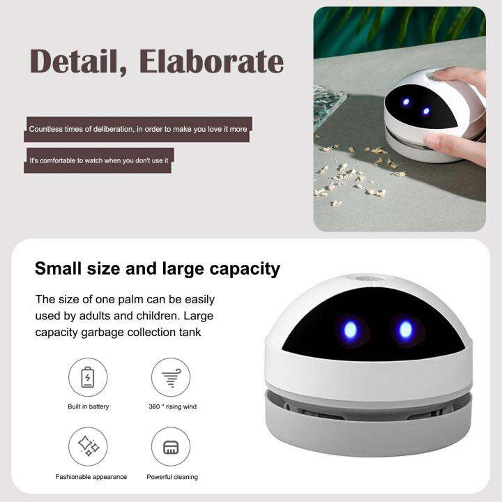 Mini Vacuum Cleaner Desk Table Dust Vacuum USB Table Brush Pencil
