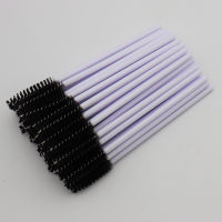 50Pcs White Wands Brush Disposable Eyelash Mascara Brush Eyebrow Brush Cosmetics Shop Makeup Artist Tools Eye Makeup Brush