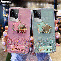 เคสโทรศัพท์ Vivo Iqoo 11กรณีแหวนขึ้นเงา Glitter Softcase โปร่งใสเต็มรูปแบบกระจกด้านหลังฝาหลังสำหรับ VIVO Iqoo11ปลอกฝาหลังดวงจันทร์หญิง