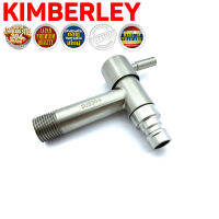 KIMBERLEY ก๊อกสนาม ก๊อกต่อสายยาง ก๊อกสนามสเตนเลสแท้ SUS 304 4หุน(1/2") NO.G333 SS