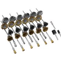 【YY】98Pcs ss Brush Steel Wire Wheels Brushes Drill Rotary Tools Polishing Dremel Rotary Tools Metal Rust Removal Brush Set