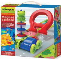 4M Thinking Kits - Magnet Science ชุดอุปกรณ์แม่เหล็กจูเนียร์ ประกอบด้วย แม่เหล็กเกือกม้า, ดิสก์แม่เหล็ก, รถยนต์ขนาดเล็ก และกบ