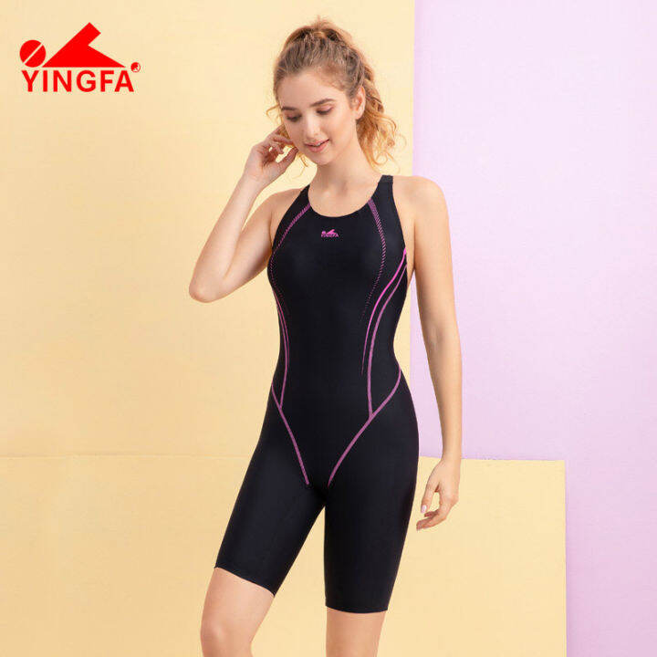 YE7254 Store Yingfa Women Sharkskin Knee-length Training Swimwear ...