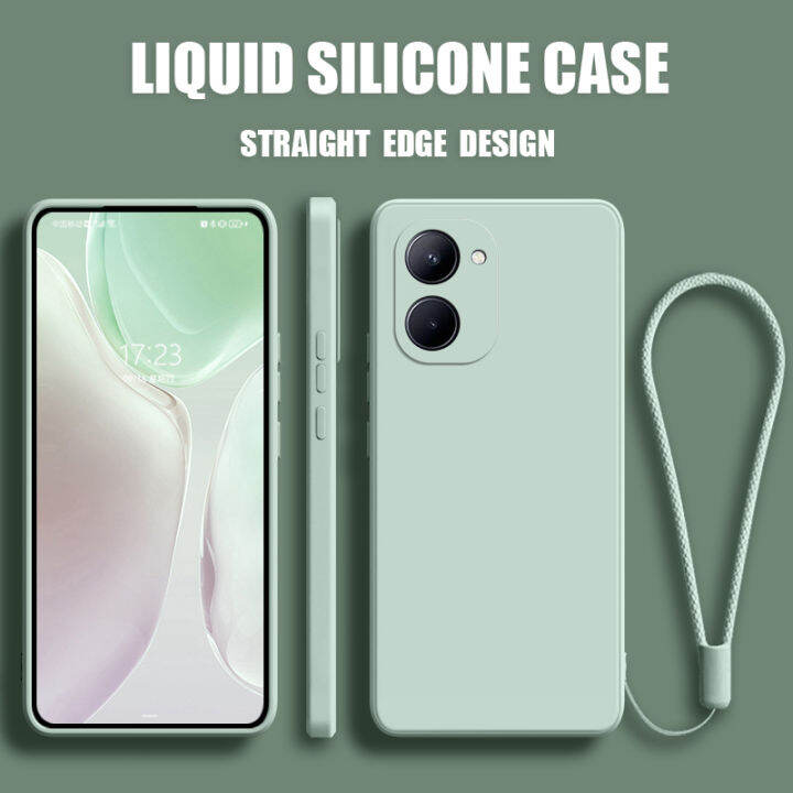 เคส-realme-c33-case-เคสกันกระแทกซิลิโคนเหลวแบบเต็มรูปแบบต้นฉบับสี่เหลี่ยมจัตุรัสตัวป้องกันกล้องด้านหลัง