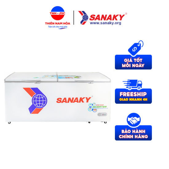 Tủ đông Sanaky inverter 1 ngăn 860 lít VH-8699HY3 chính hãng giá rẻ