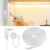 DC12V Neon Light LED Strip Hand Scan Sensor Touch Dimmer Switch 120LEDs/M Flexible Tube Lamp Kitchen Cabinet Backlight Lighting LED Strip Lighting