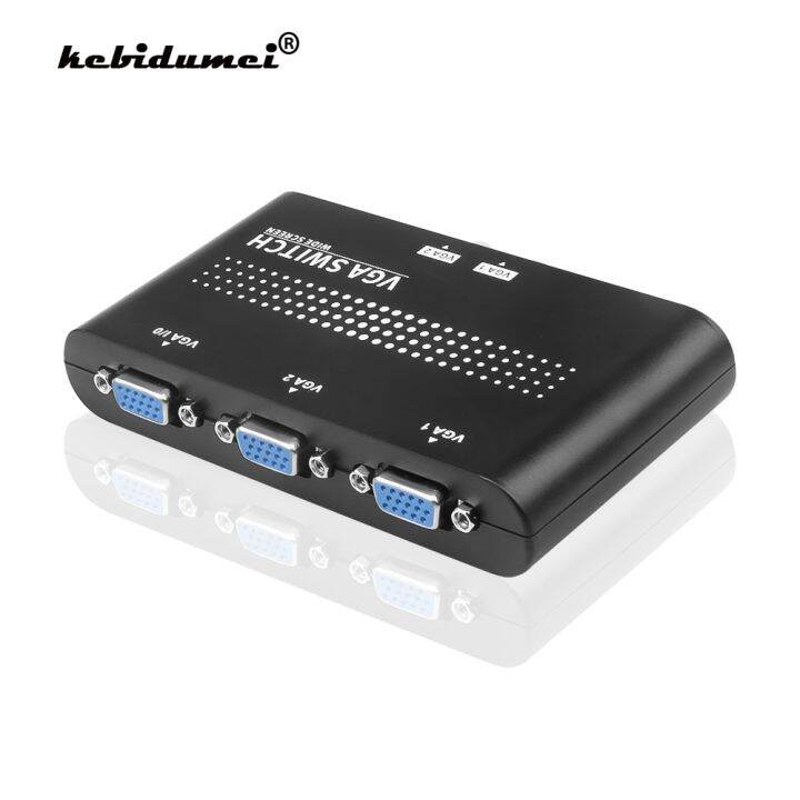 kebidumei Mini 2 Port VGA Selector Box Multiple Inputs Manual Sharing ...