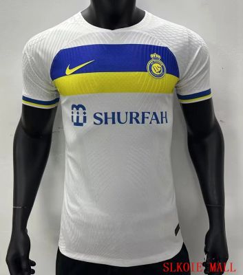 Al-Nassr FC Ronaldo สีขาวเสื้อเชิ้ต23-24คุณภาพสูงรุ่นผู้เล่นเสื้อเจอร์ซีย์เตะฟุตบอล