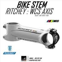 คอแฮนด์จักรยาน สเต็ม RITCHEY WCS AXIS WHITE STEM -+6 Deg. สีขาวเงา