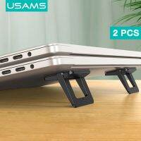 USAMS ขาตั้งแล็ปท็อป ขาตั้งโน็ตบุ๊คพกพาสะดวก แข็งแรง Nano Glue Fit Folding Storage Thin and Portable Laptop Tablet Stand