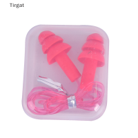 Tirgat Earplugs Noise Reduction Silicone Soft Ear Plugs PVC Rope Earplugs Protective