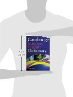 หนังสืออังกฤษใหม่ Cambridge Business English Dictionary. [Paperback]