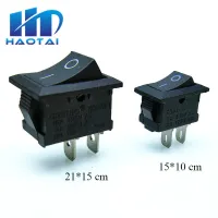 10 pcs/lot KCD1 2 Pin 250V 3A Boat Switch 21x15 15x10 Snap-in SPST ON OFF Rocker Position Switch