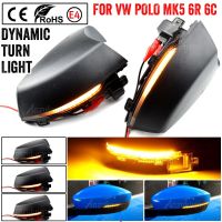 LED Dynamic Turn Signal Flashing Light For Volkswagen VW Polo MK5 6R 6C 2009 - 2016 2017 Side Rear-View Mirror Indicator BlinkerSignal Light Assemblie