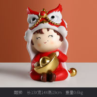 ใหม่จีนน่ารักจำลอง Xingshi Menqu เครื่องประดับห้องนั่งเล่นห้องนอนตู้ทีวีเทศกาลงานฝีมือเครื่องประดับเรซิน