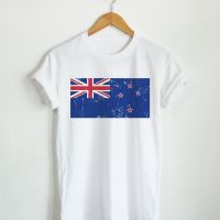 เสื้อยืดลาย ธงชาตินิวซีแลนด์ ประเทศ นิวซีแลนด์ New Zealand Flag เสื้อยืดสกรีน คอกลม แขนสั้น