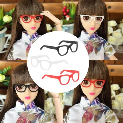 【YF】▽  1/6 Miniature Glasses Photo Props Sunglasses Fashion Children Lensless Plastic Dolls