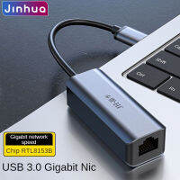 Jinhua USB3.0การ์ดเน็ตเวิร์กแบบมีสายกิกะบิตกับสายเคเบิลเครือข่าย RJ45กล่อง Xiaomi คอมพิวเตอร์แล็ปท็อป Huawei Apple Mac โลหะผสมตัวแปลงพอร์ตเครือข่ายภายนอก