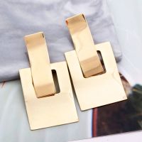 Simple Metal Drop Dangle Earrings For Women Geometric Wedding Party Vintage Earring Female Bohemian Jewellery oorbellen