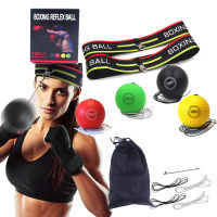 4 Boxing Reflex Ball MMA Training Reaction Agility Punching Speed Workout with 2 Adjustable Headband Family Entertainment Pack