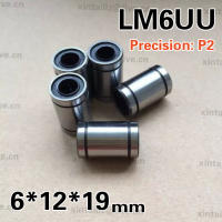 [LM6UU-P2]10ชิ้นจัดส่งฟรีที่มีคุณภาพสูงแบริ่ง Gcr15เหล็กแบริ่งเชิงเส้น LM6UU LM061219 SDM6UU แบริ่งเชิงเส้น6มิลลิเมตร * 12มิลลิเมตร * 19มิลลิเมตร