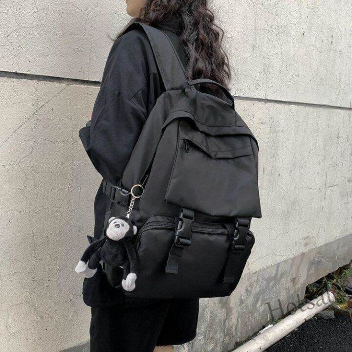 hot-sale-c16-japan-and-south-korea-dark-schoolbag-mens-and-womens-large-capacity-backpack