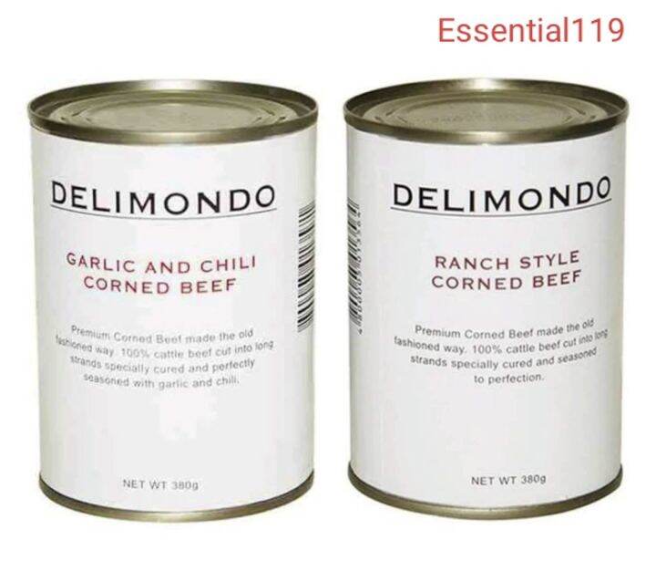 Delimondo Premium Corned Beef 380g ( Garlic N Chili, Ranch Style