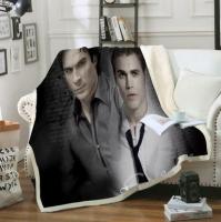 Damon Salvatore 3D print fashion fleece blanket bed bedspread Sherpa blanket 02