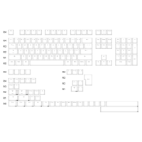 Taihao Cubic Profile Nana De Coco โปร่งแสง Backlit Doubleshot Keycaps สำหรับ Diy Gaming คีย์บอร์ด Oem โปรไฟล์ Forested