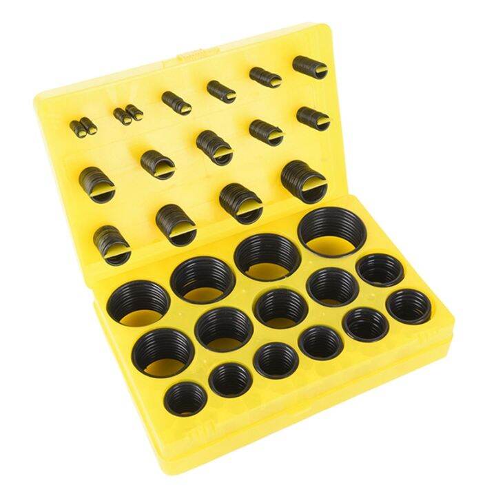 black-rubber-ring-universal-o-ring-assortment-kit-multi-functional-sealing-ring-30size-nitrile-o-ring-seal-washer-sealing-nbr-o-ring-gasket-yellow-assortment-set-kit-box-386pcs