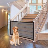 Magic Gate for Dogs, Folding Stair Gate Safe Guard Pet Isolation Net