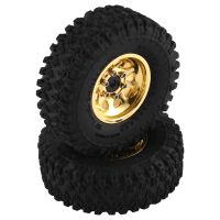 1.0 Beadlock Wheel Tire Set Deep Dish Negative Offset 3.78Mm for 1/24 RC Crawler Car Axial SCX24 FMS FCX24 Enduro24