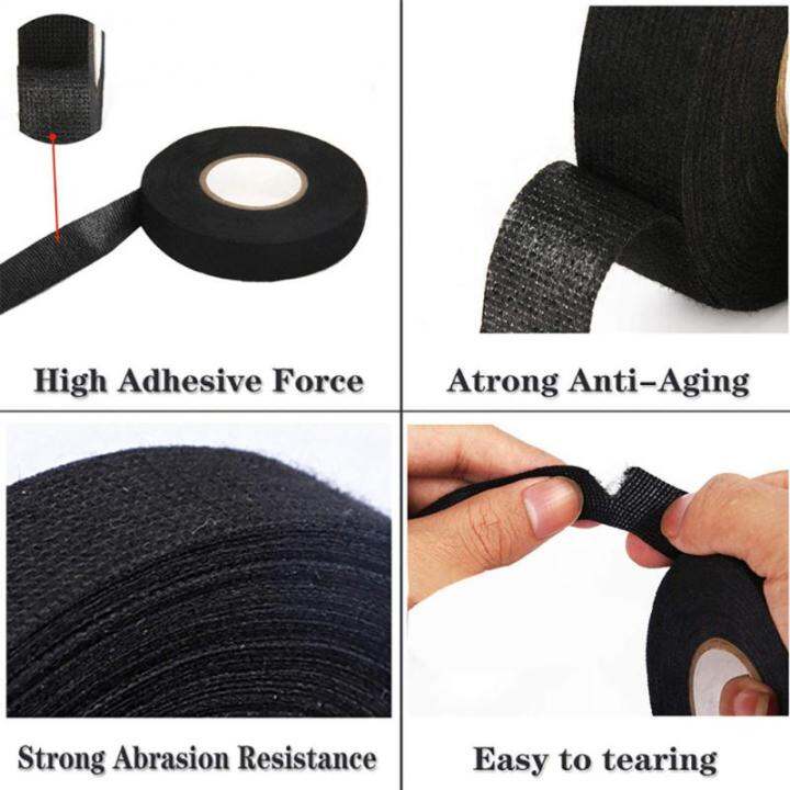 anti-aging-polyester-tapes-black-waterproof-flannel-tape-shock-absorption-tape-heat-resistant-tape-corrosion-resistance-flannel-adhesives-tape