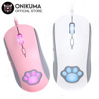 Wired Gaming Mouse Cat Claw Optical USB Computer Mice with RGB Running Light for Laptop PC Desktop