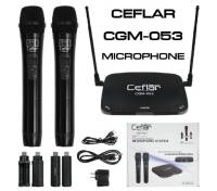 Ceflar CGM 053 ไมค์คลื่น UHF ไมค์ลอยมือถือคู่ ใช้ในรถได้ ใช้ไฟ 5V ใกล้ลำโพงก็ไม่หอน ระยะการส่งสัญญาณ: 30 เมตร