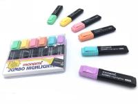 MONAMI Jumbo Highlighter ไฮไลท์ ปากกาเน้นข้อความ จัมโบ้ โมนามิ ชุดละ 6 สี