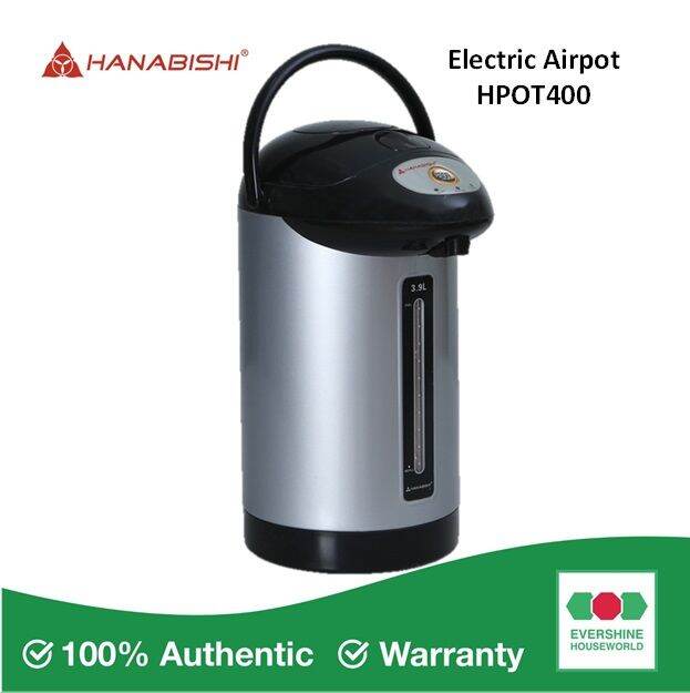 HANABISHI 3 LITERS SOFT TOUCH ELECTRIC AIRPOT HOTPOT 400 Lazada PH