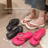 รองเท้าแตะเพิ่มความสูงฤดูร้อนแฟชั่น Flip Flops รองเท้าชายหาดรองเท้าแตะชายหาด-SH1237