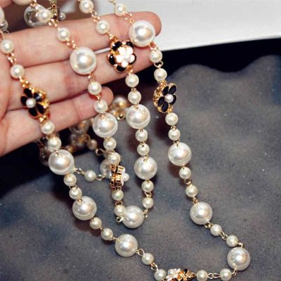 【cw】 famous neckless flowers sautoir collier femme necklace collares largos women ！